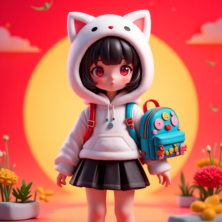 miluo_manghe,  In a vibrant,  whimsical world brimming with color on Tensor.Art