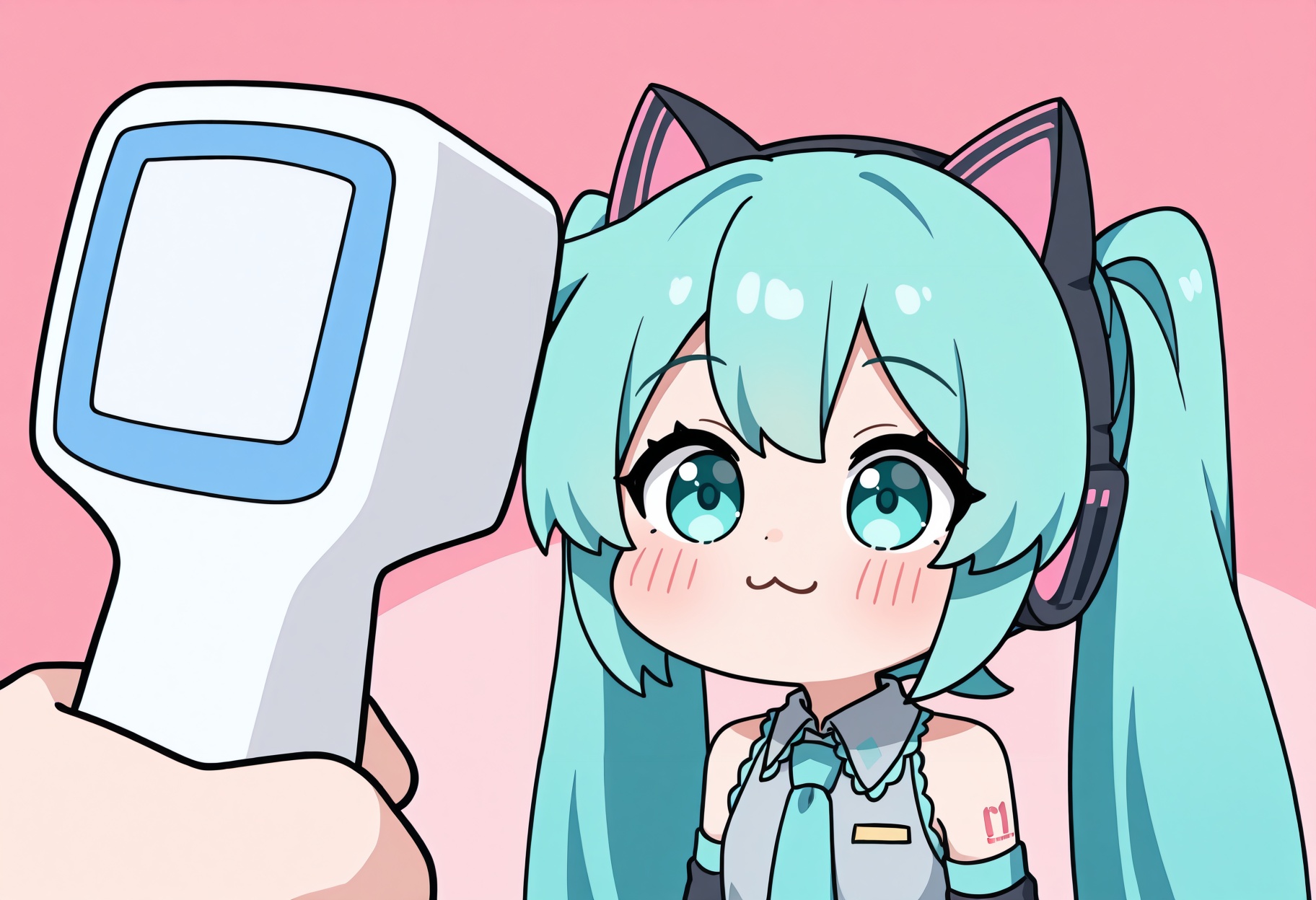 digital thermometer,  1girl,  hatsune miku on Tensor.Art