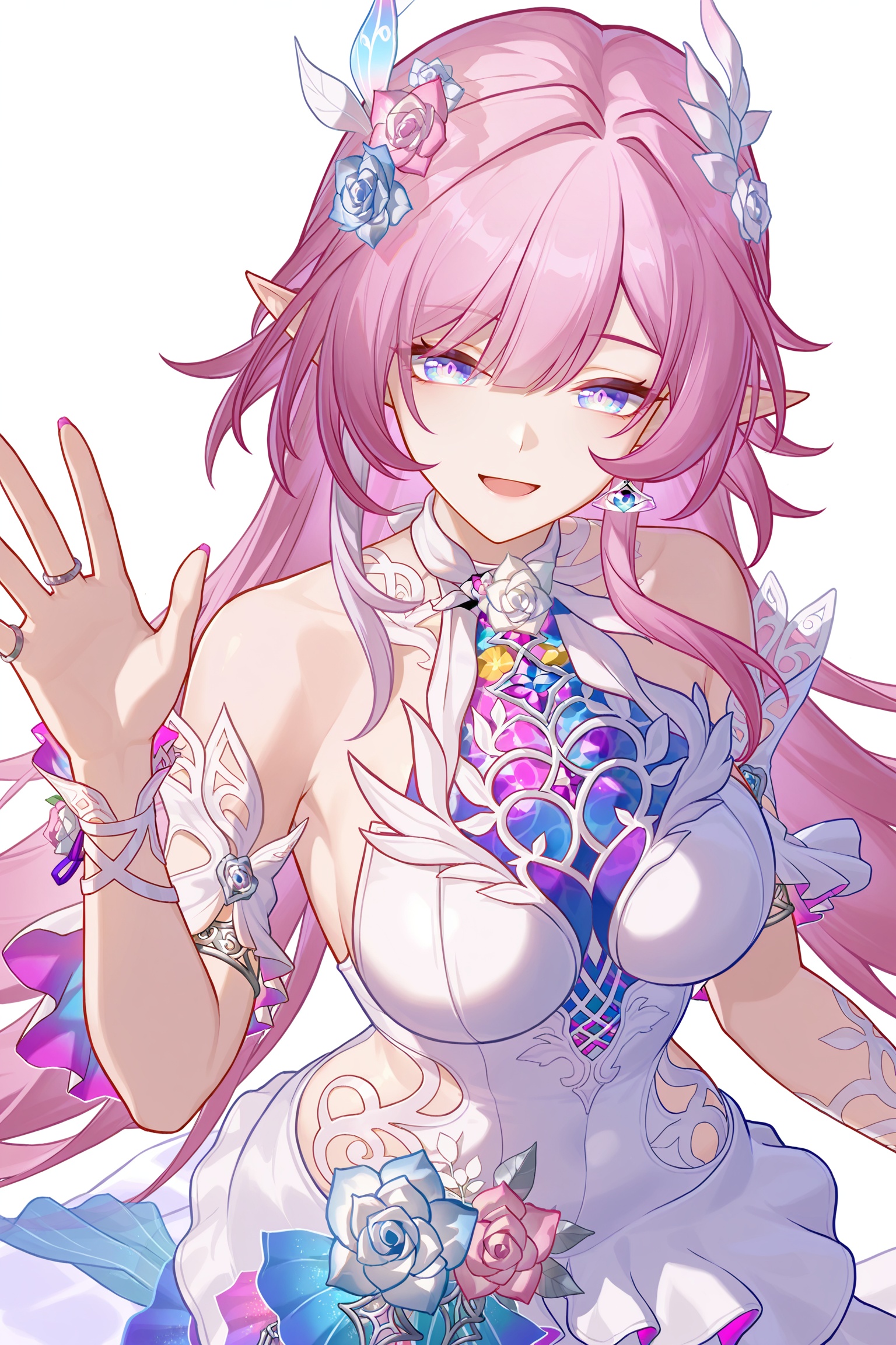 cyrene (honkai star rail),  pink hair,  solo on Tensor.Art