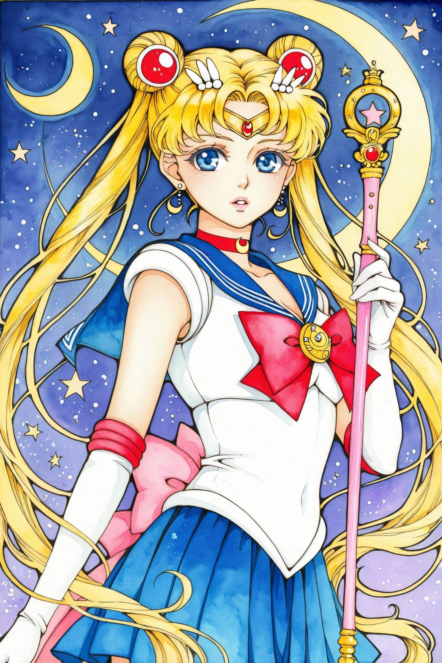 sacokabutan Style,  1girl,  tsukino usagi on Tensor.Art