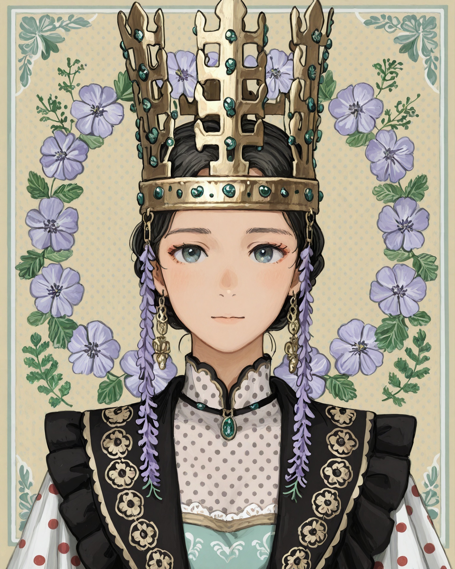 1girl,  sillacr crown,  portrait on Tensor.Art