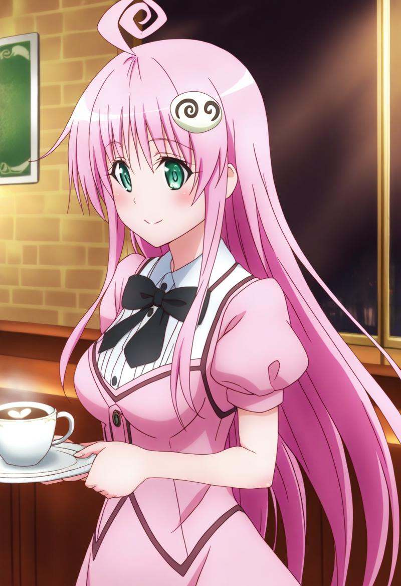 sysdeep_lala,  pink hair,  green eyes on Tensor.Art