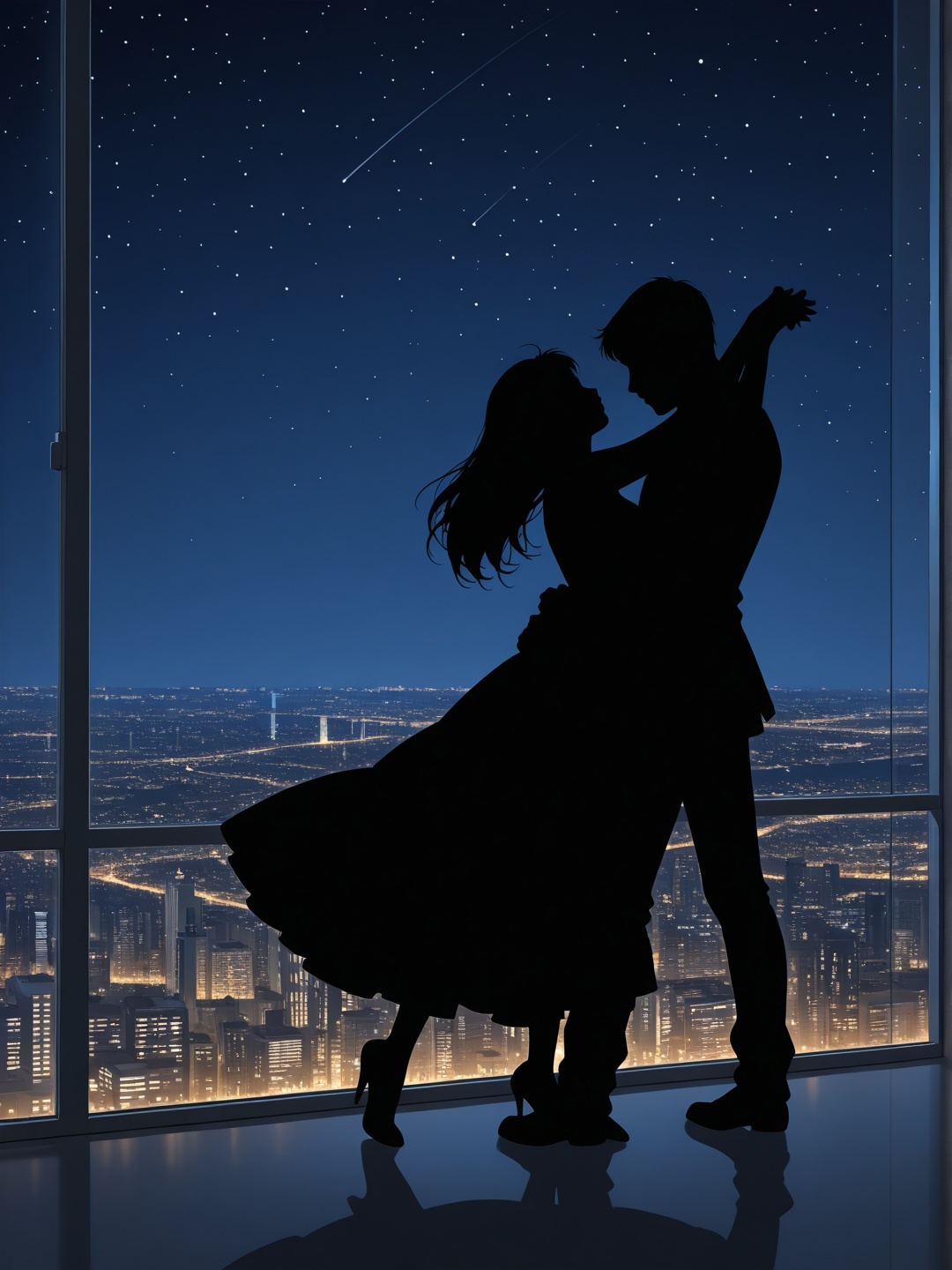 1girl,  1boy,  cityscape on Tensor.Art