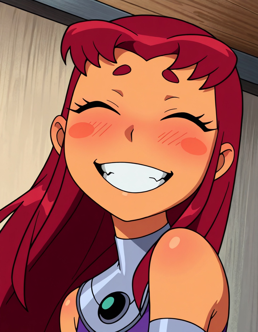 StarfireTT,  solo,  smile on Tensor.Art