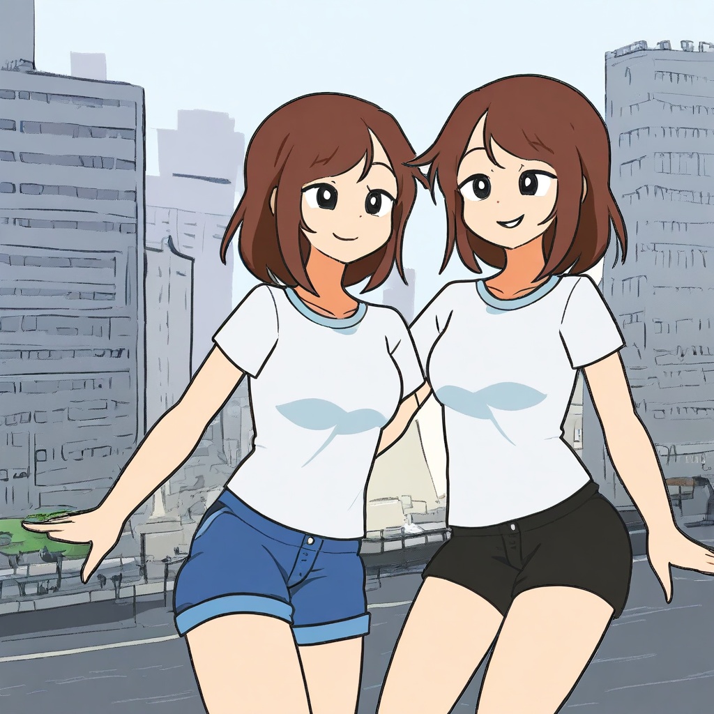 conjoined,  multiple girls,  2girls on Tensor.Art