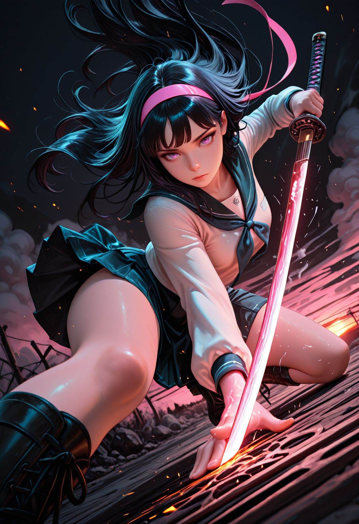 SmoothNoob_Quality,  dynamic compasition,  1girl on Tensor.Art