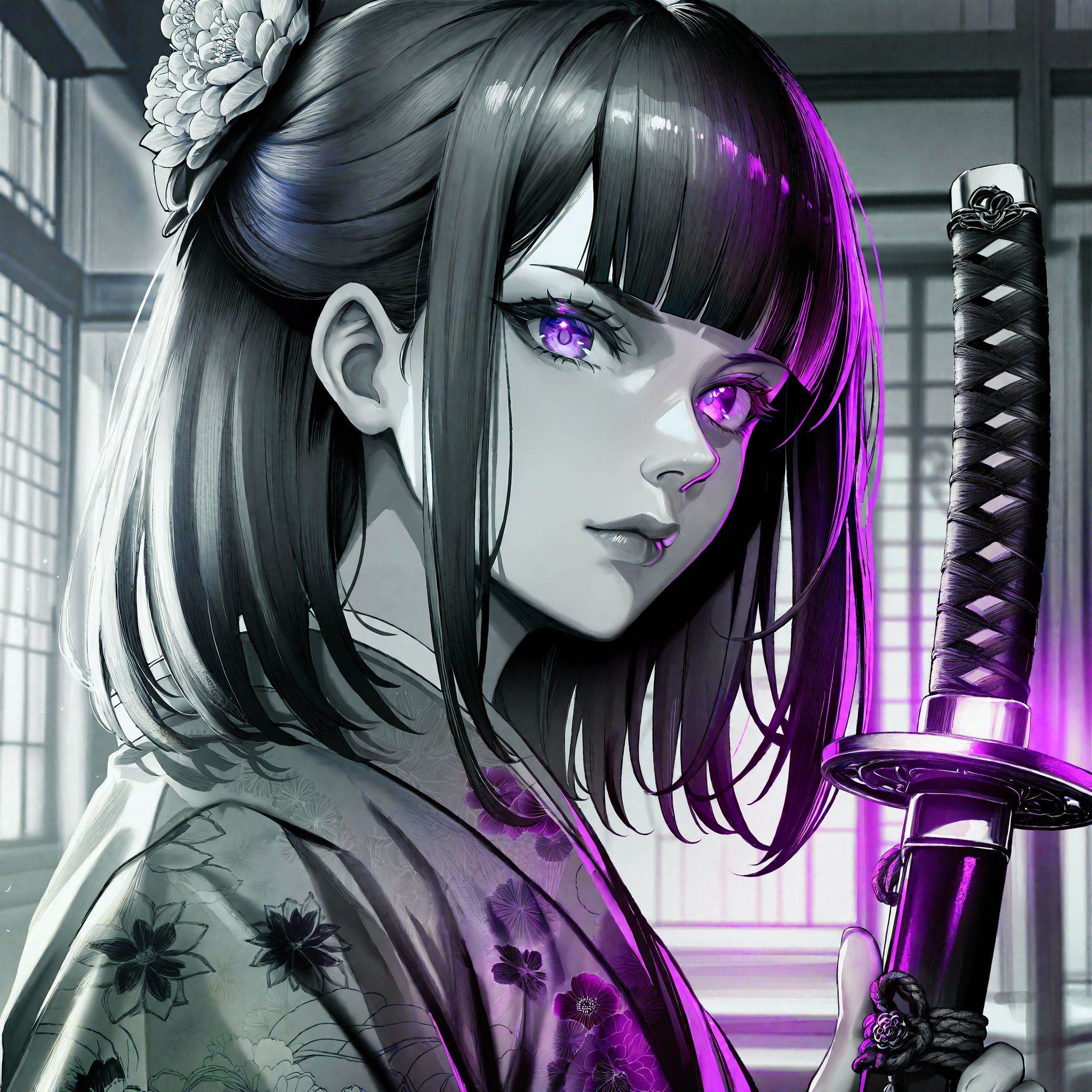 1girl,  ominous,  medium hair on Tensor.Art