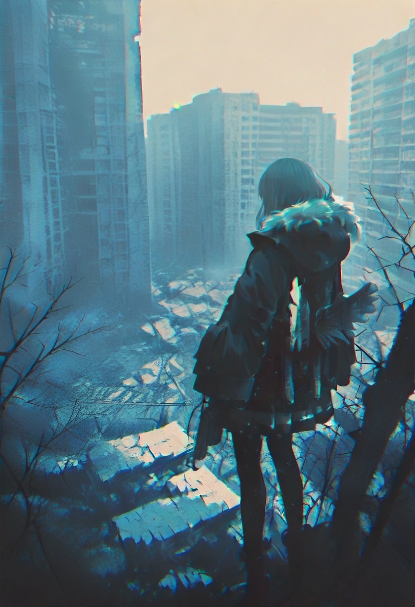 1girl,  ruins,  solo on Tensor.Art