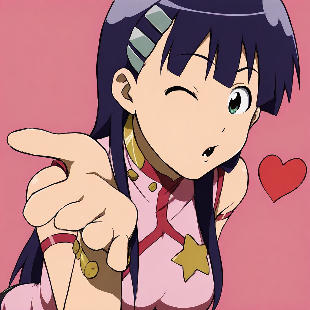 kiyal bachika,  kiyal bachika (gurren lagann),  purple hair on Tensor.Art