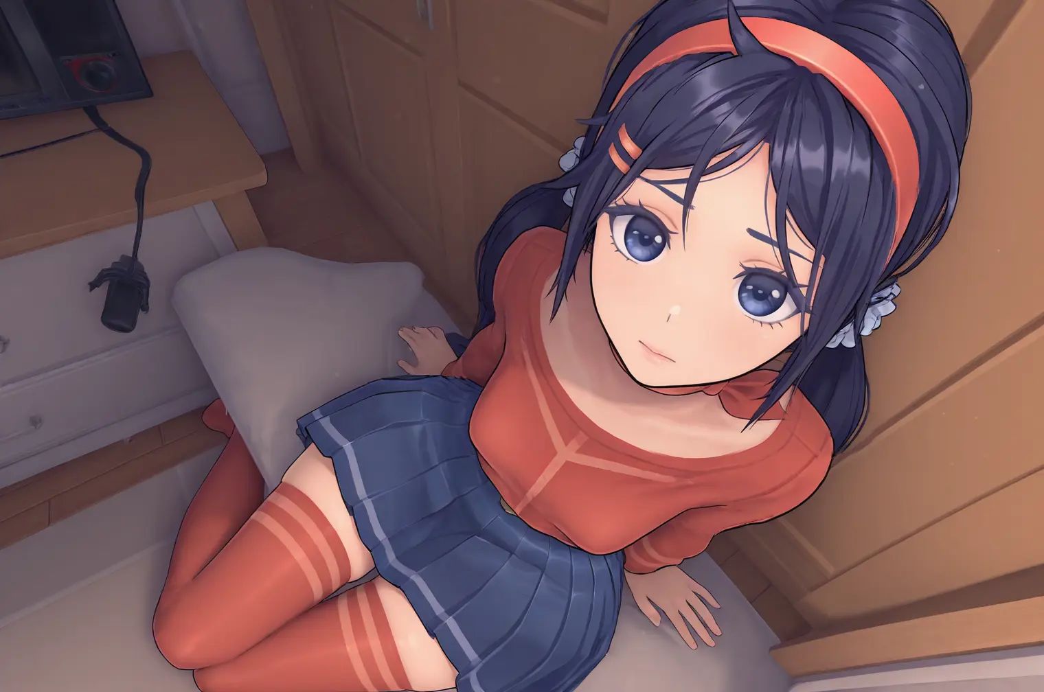 Mita,  1girl,  (low twintails) on Tensor.Art
