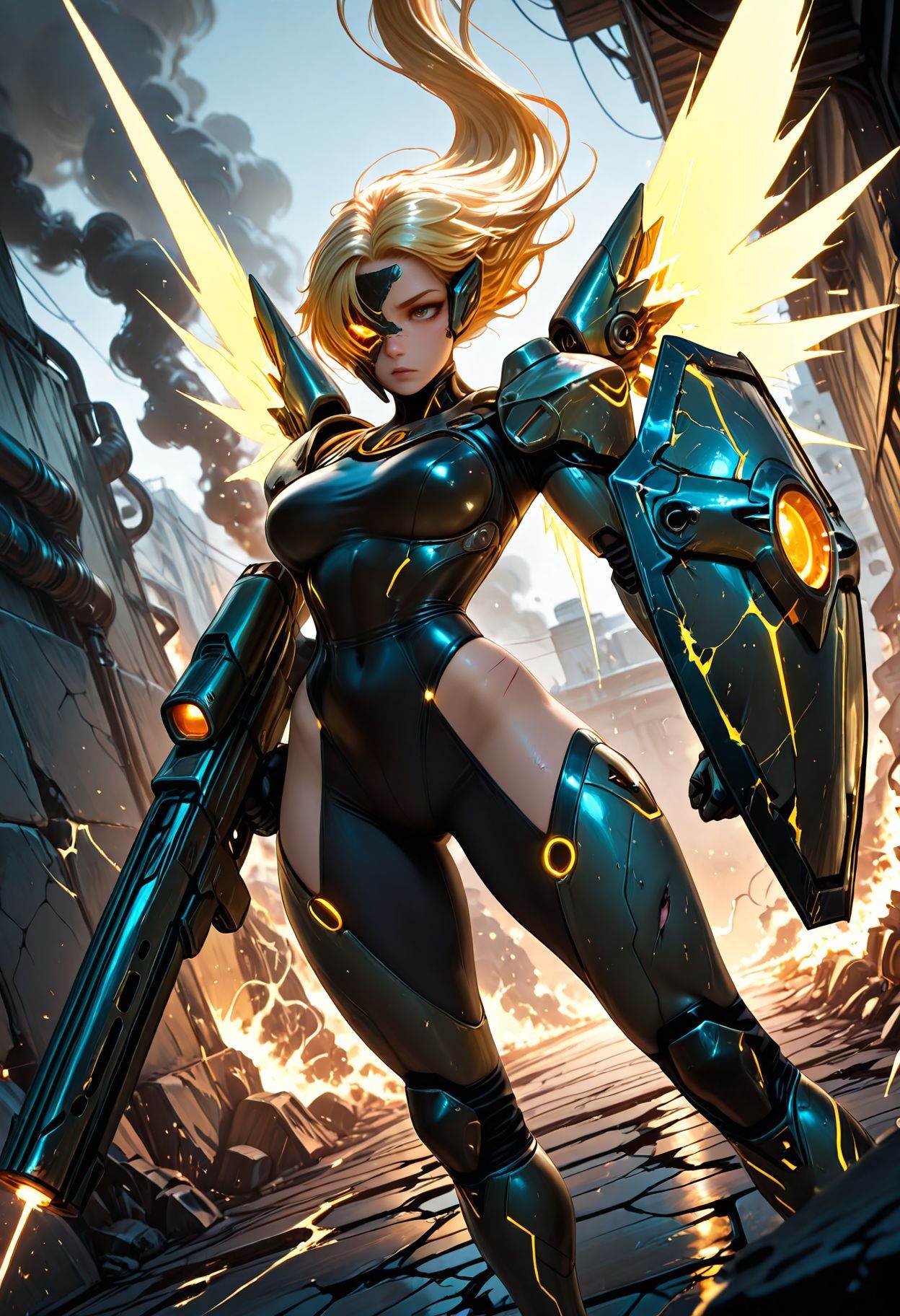 SmoothNoob_Quality,  dynamic compasition,  1girl on Tensor.Art
