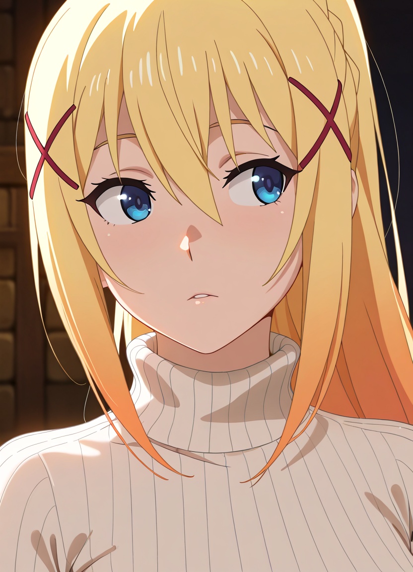 1girl,  solo,  sweater on Tensor.Art