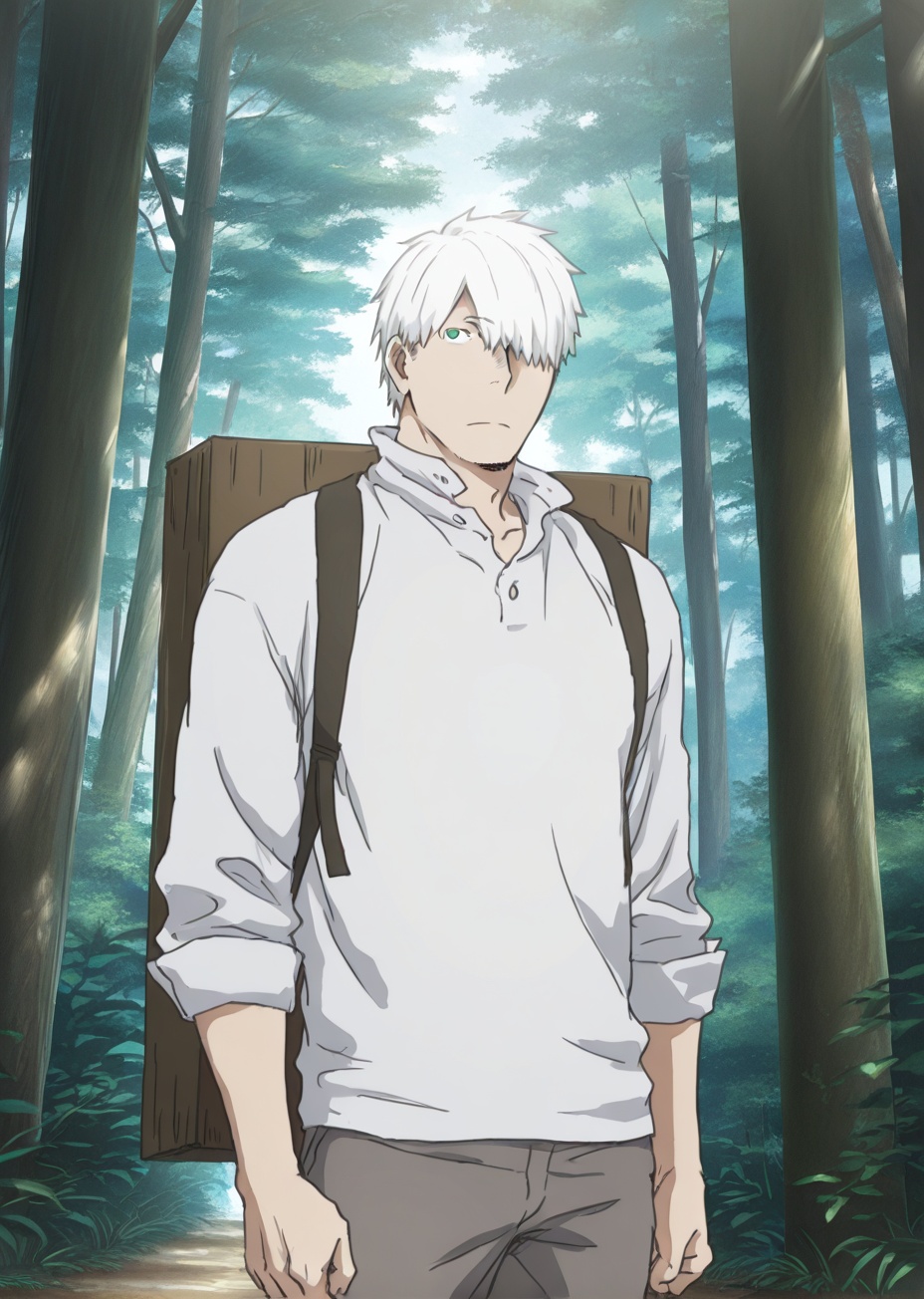 gnk_mss,  ginko (mushishi),  1boy on Tensor.Art