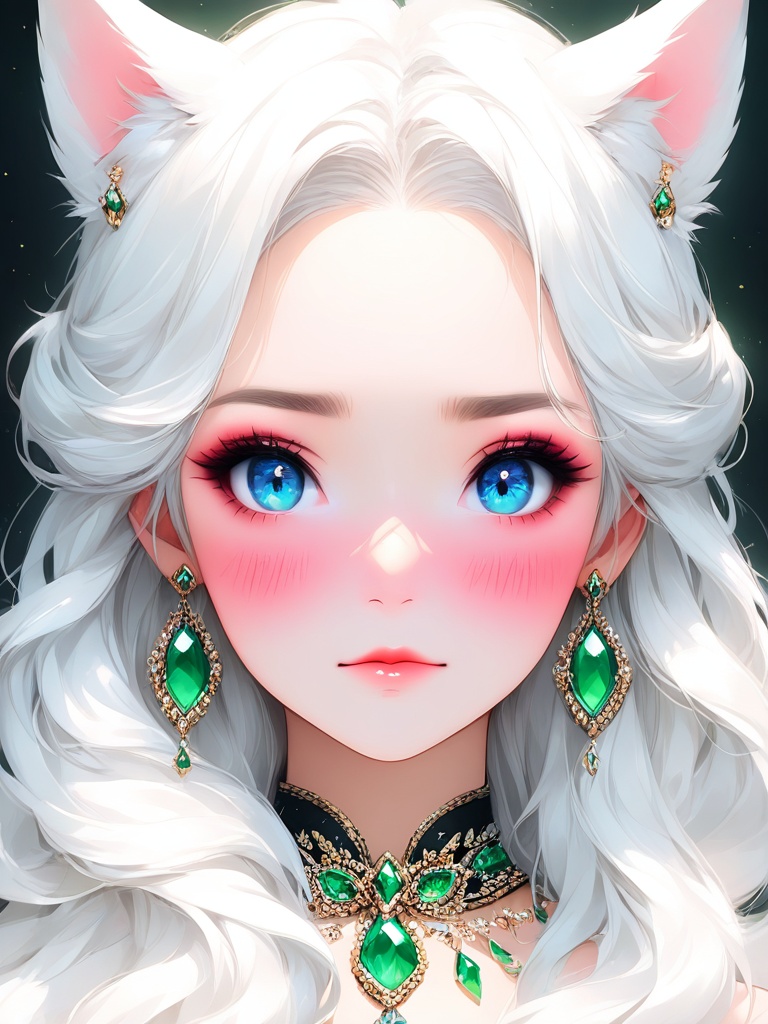 blushing,  1girl,  solo on Tensor.Art