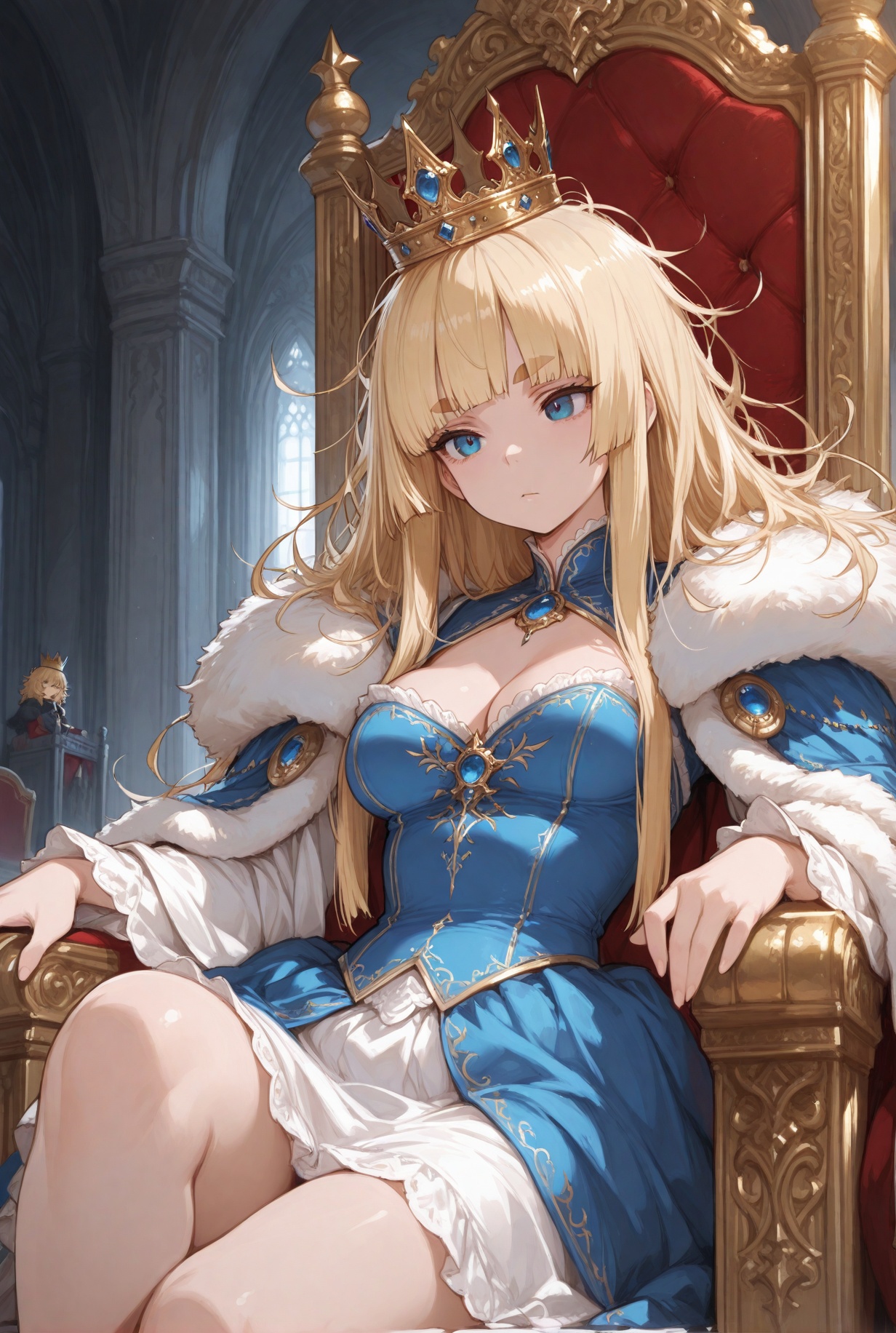 1girl,  blonde hair,  blue eyes on Tensor.Art