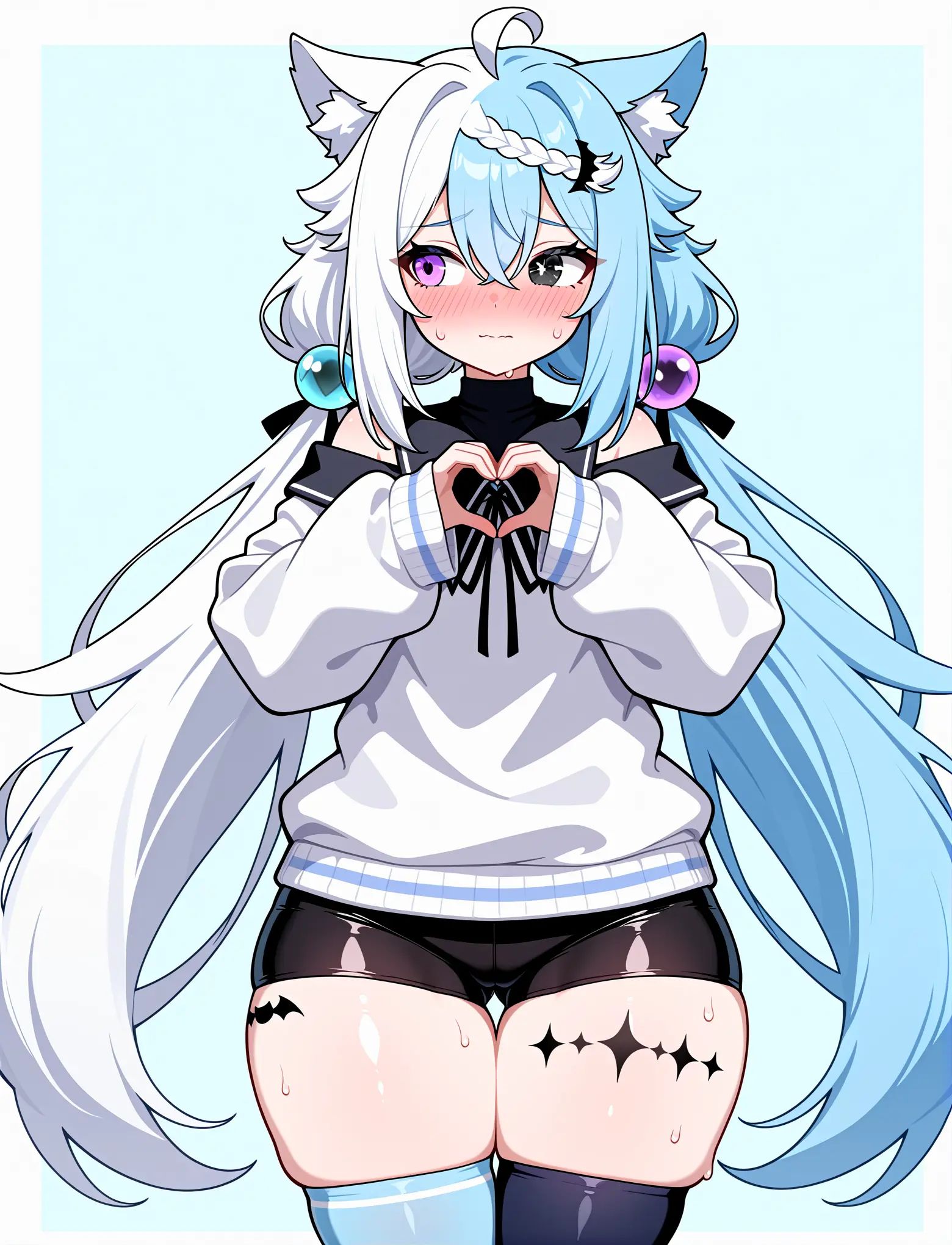 1girl,  solo,  embarrassed on Tensor.Art