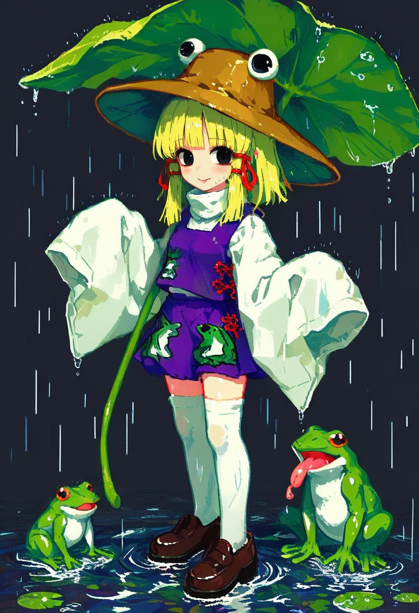 1girl,  moriya suwako,  touhou on Tensor.Art