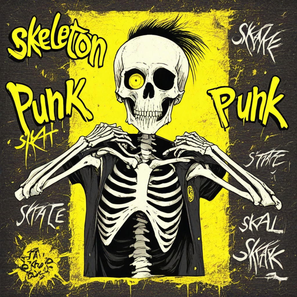 skeleton punk on Tensor.Art