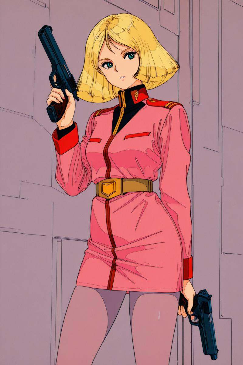 Sayla Mass,  1girl,  weapon on Tensor.Art