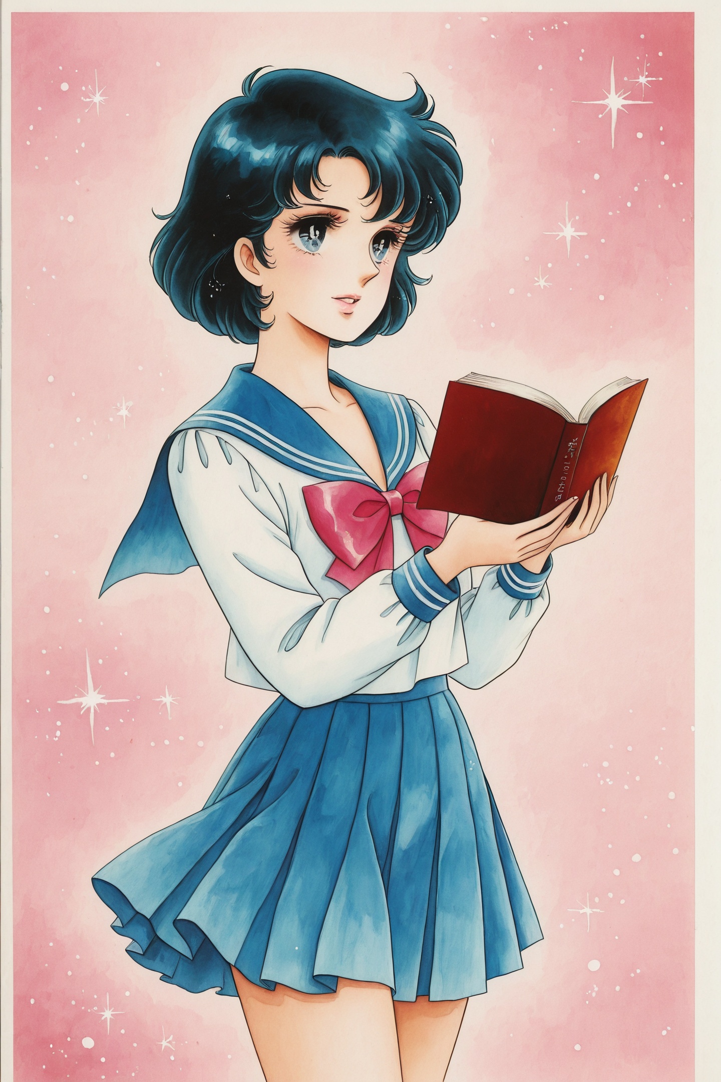 1girl,  mizuno ami,  solo on Tensor.Art