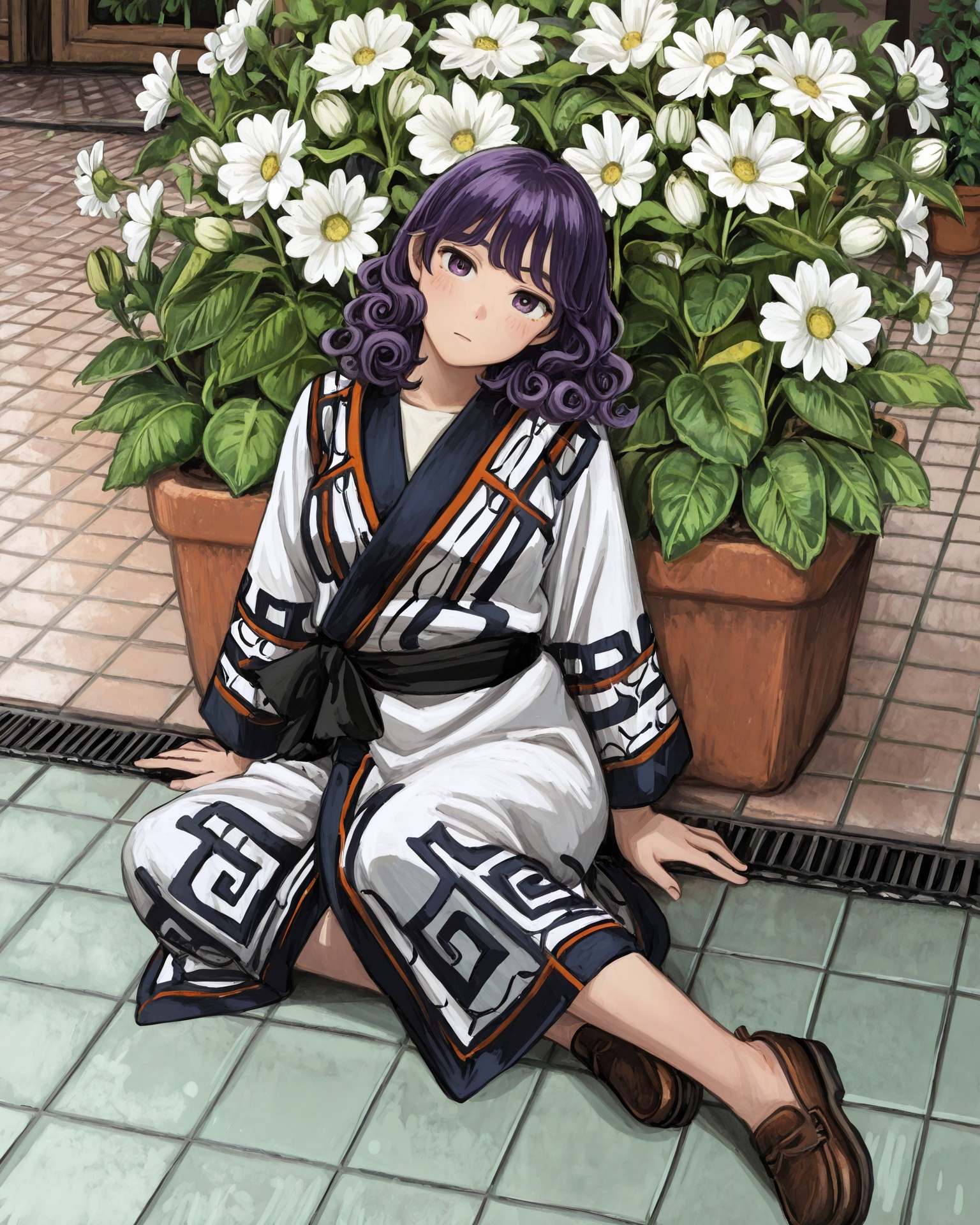 1girl,  ainufa,  purple hair on Tensor.Art