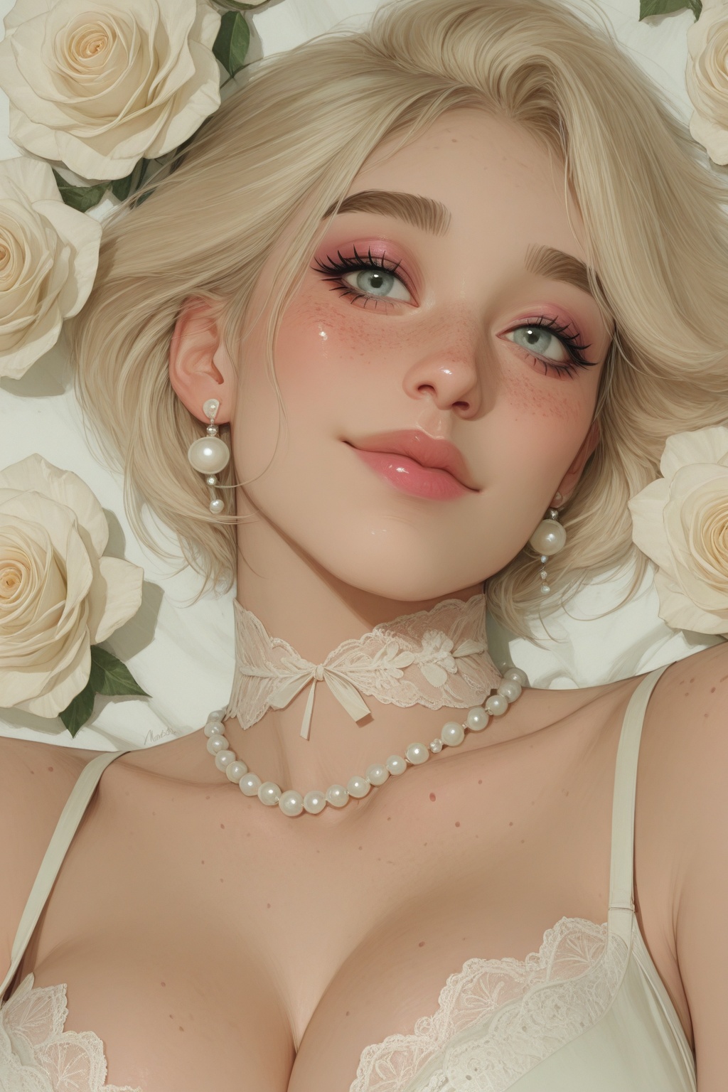 1girl,  breasts,  jewelry on Tensor.Art