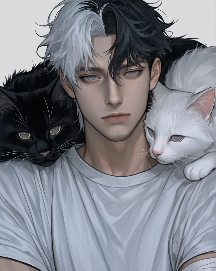 male focus,  solo,  mature on Tensor.Art