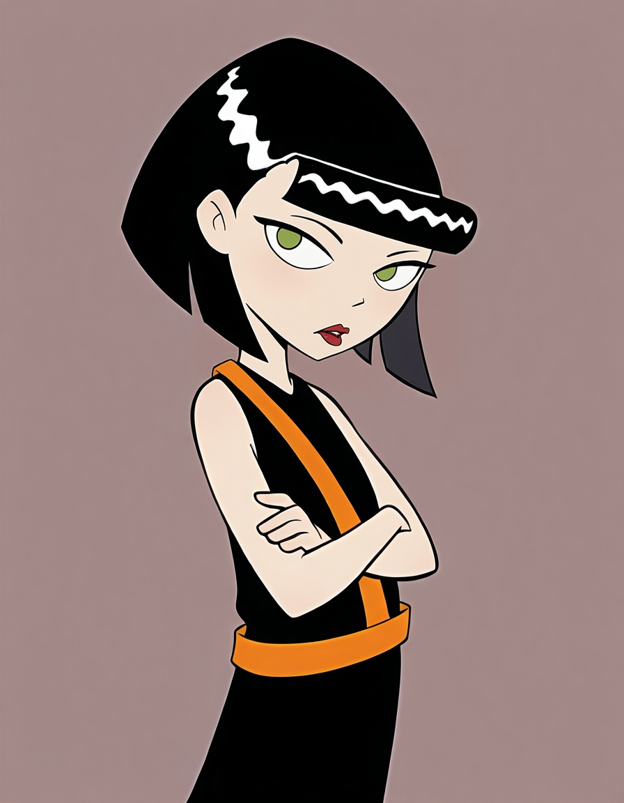 ingridthird,  1girl,  black hair on Tensor.Art