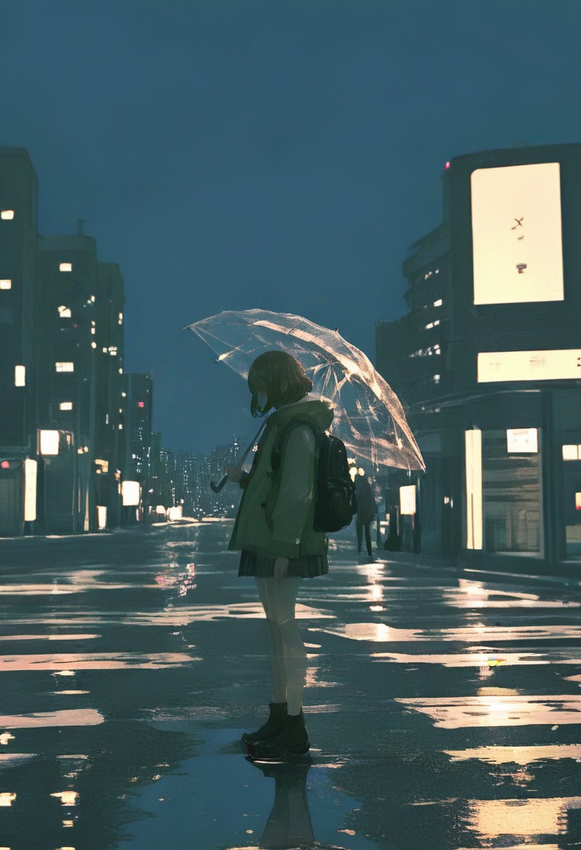 1girl,  transparent,  umbrella on Tensor.Art