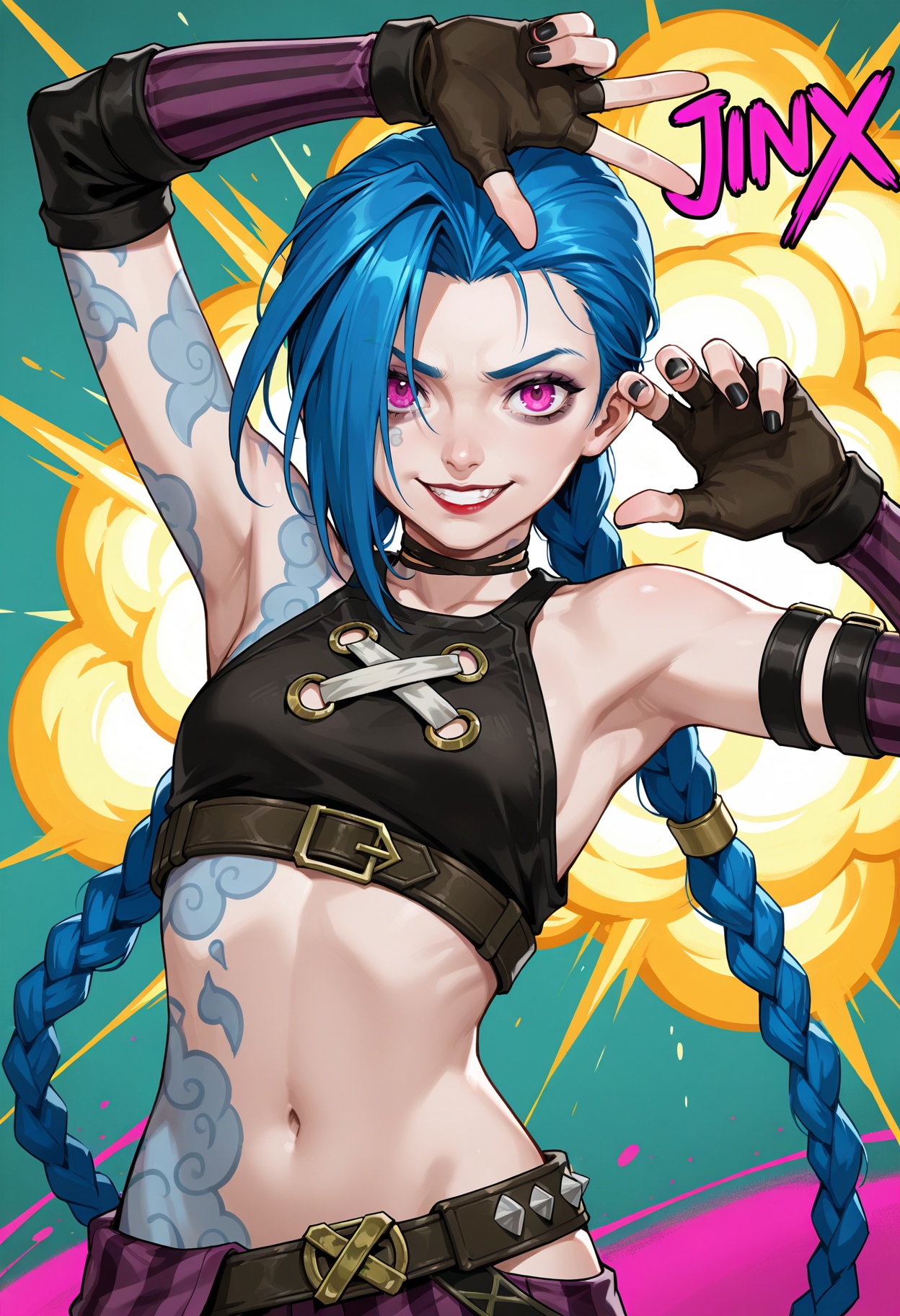 arcane jinx,  jinx \(league of legends\),  arcane: league of legends on Tensor.Art