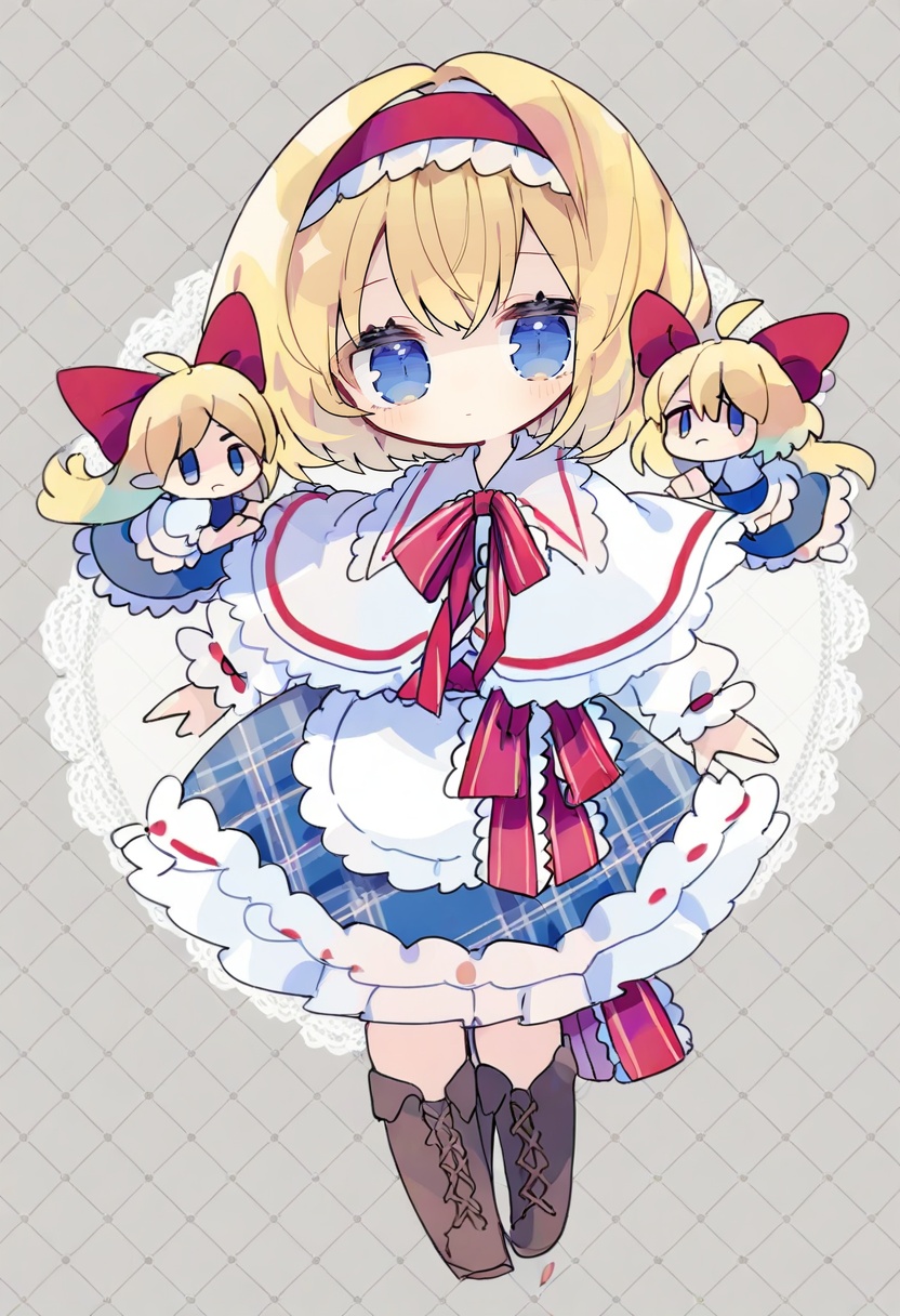 alice margatroid,  blue eyes,  blonde hair on Tensor.Art