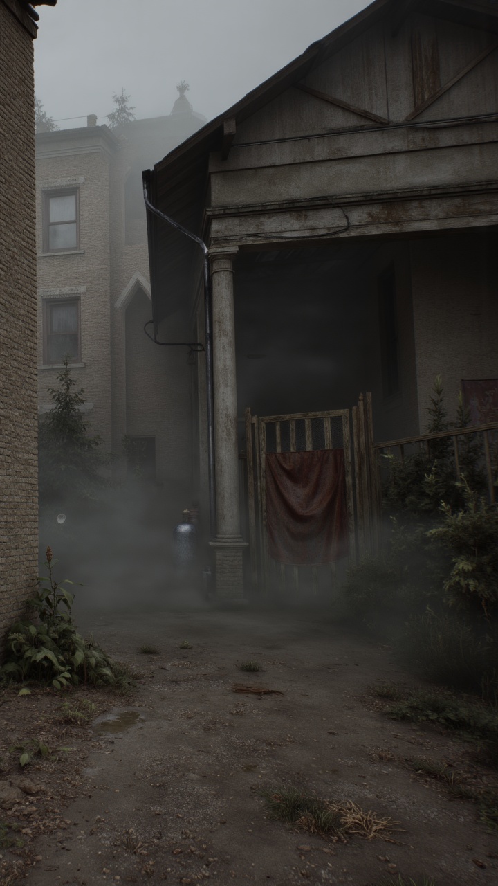 realistic photo of a scary place,  Japanese realism,  whimsical and nostalgic storytelling on Tensor.Art