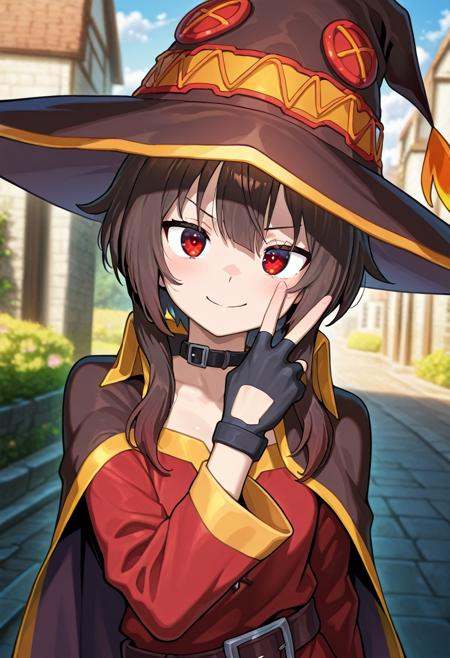 1girl,  megumin,  red eyes on Tensor.Art