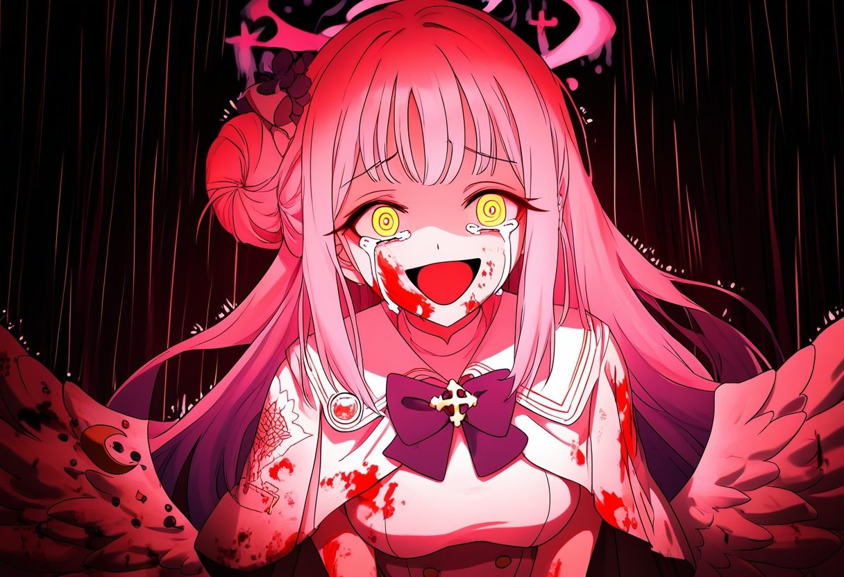1girl,  red theme,  solo on Tensor.Art