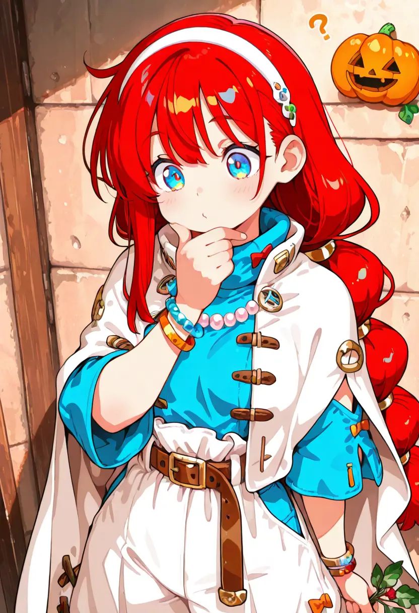 1girl,  berry_mahotsukai,  red hair on Tensor.Art