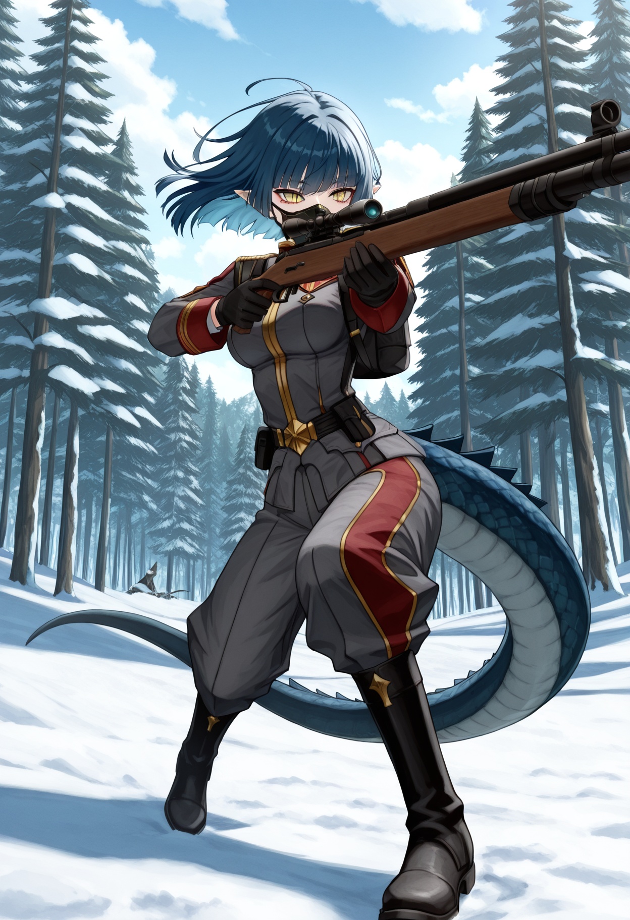 solo,  1girl,  pointed ears on Tensor.Art