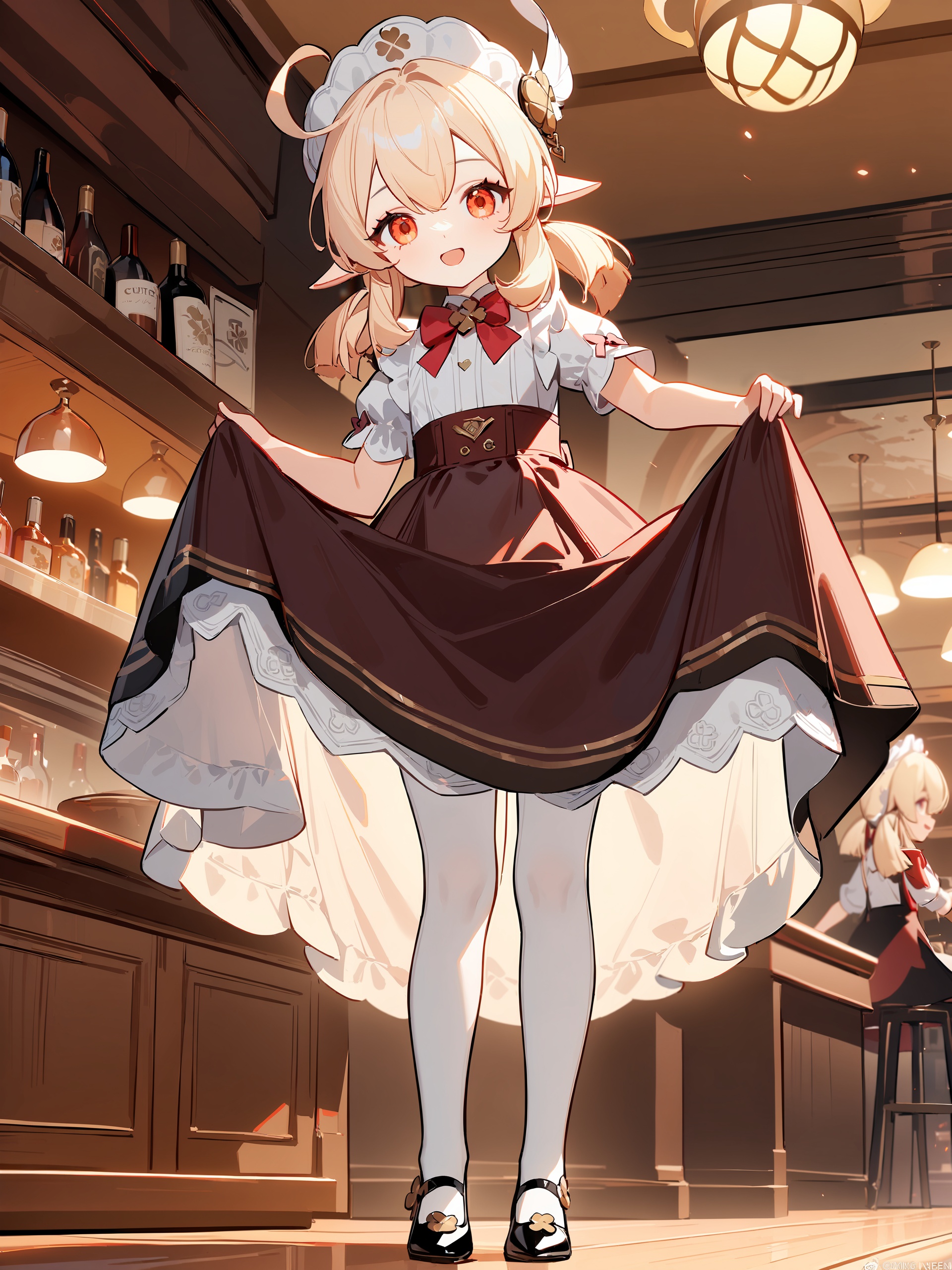 1girl,  klee \(genshin impact\),  maid on Tensor.Art