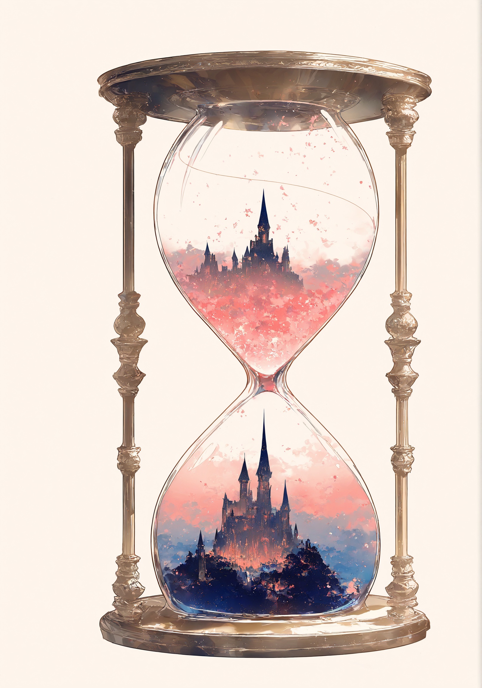 rella,  hourglass,  castle on Tensor.Art
