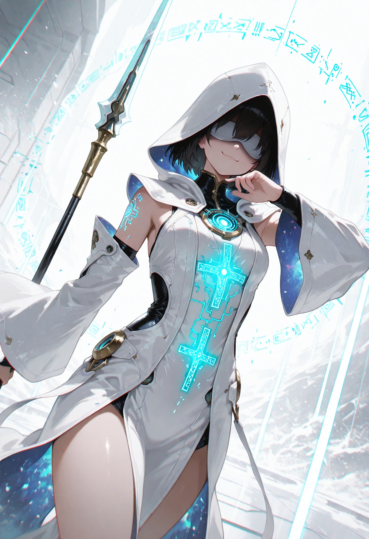 1gril,  solo,  dynamic angle on Tensor.Art