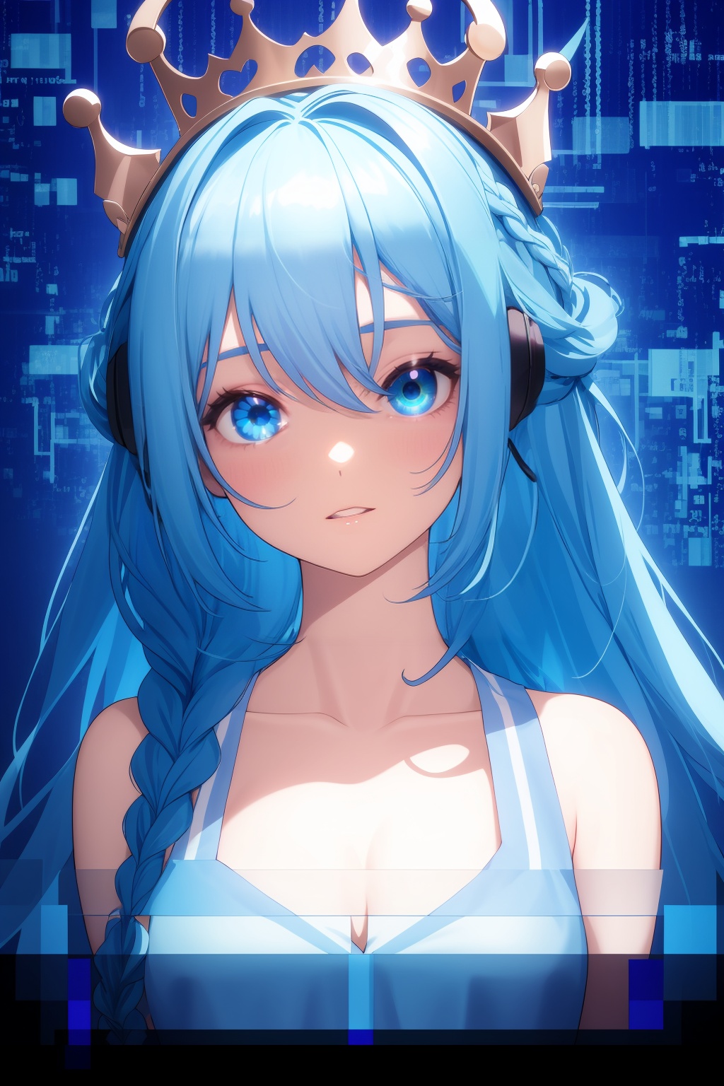 lucia \(code:qualia\),  1girl,  blue eyes on Tensor.Art