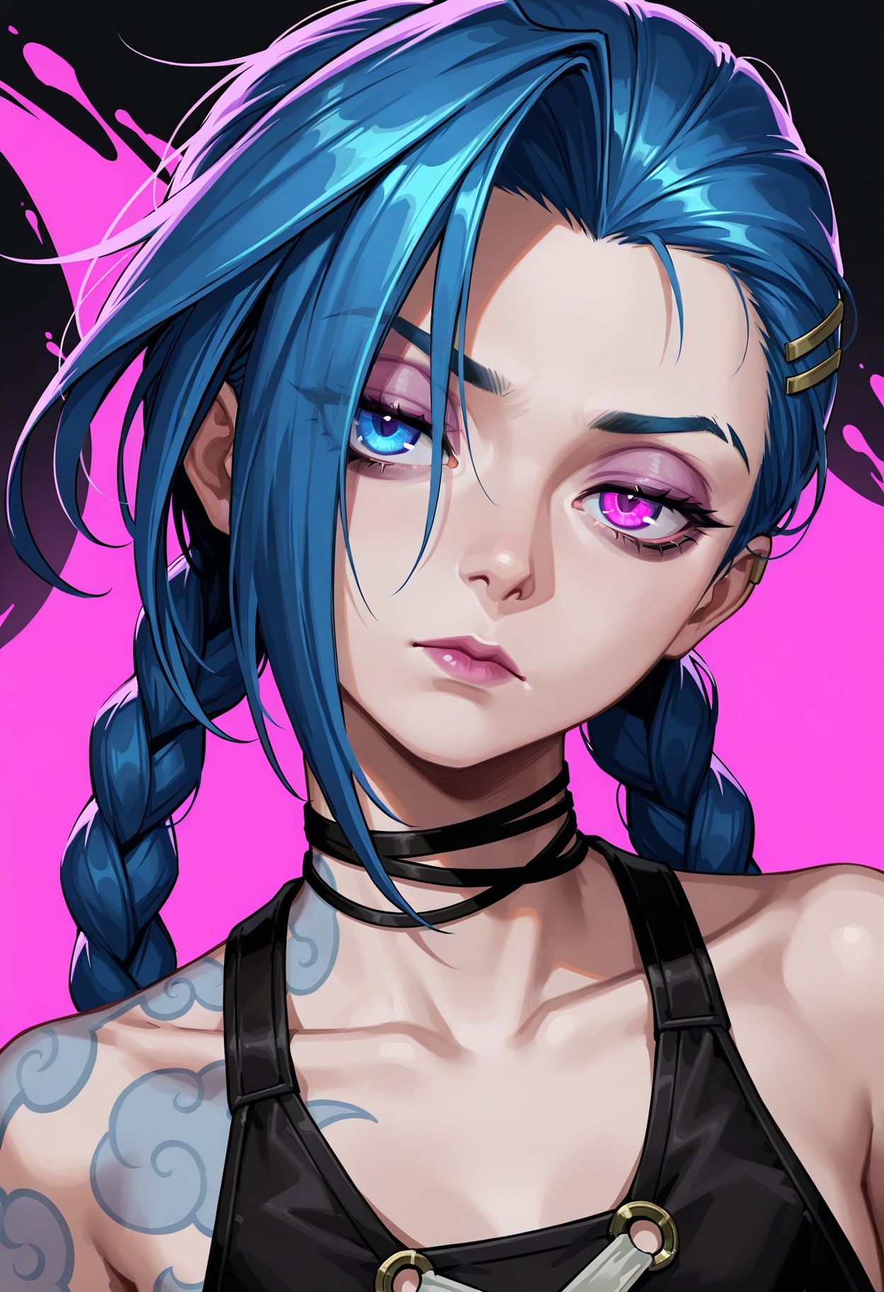 1girl,  arcane jinx,  jinx \(league of legends\) on Tensor.Art