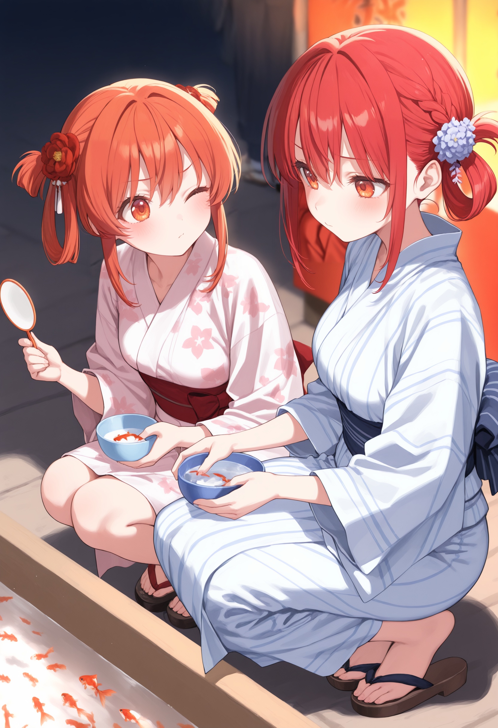2girls,  (sho \(sho lwlw\):0.7),  multiple girls on Tensor.Art