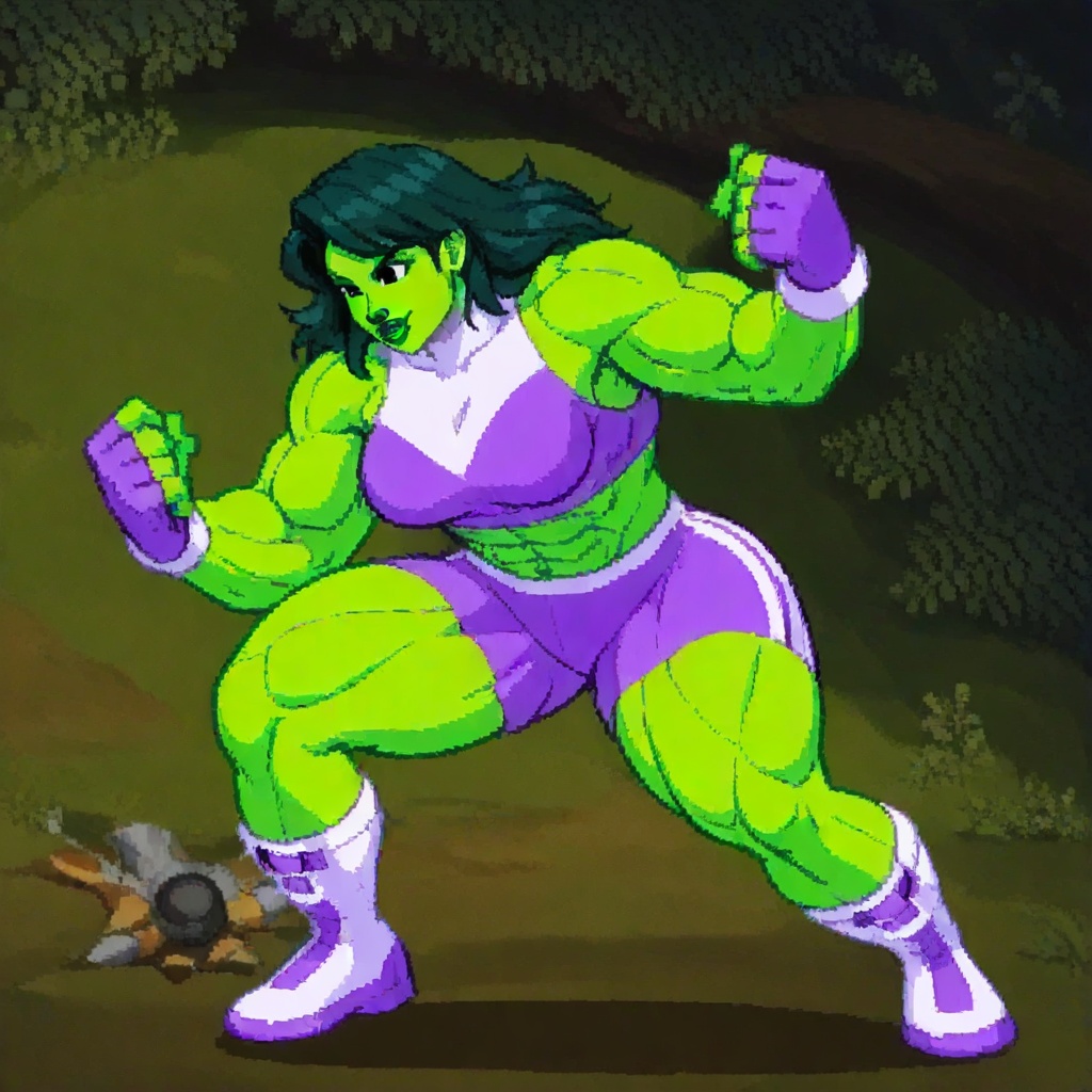 exposed midriff,  muscular female,  white and purple sports bra on Tensor.Art
