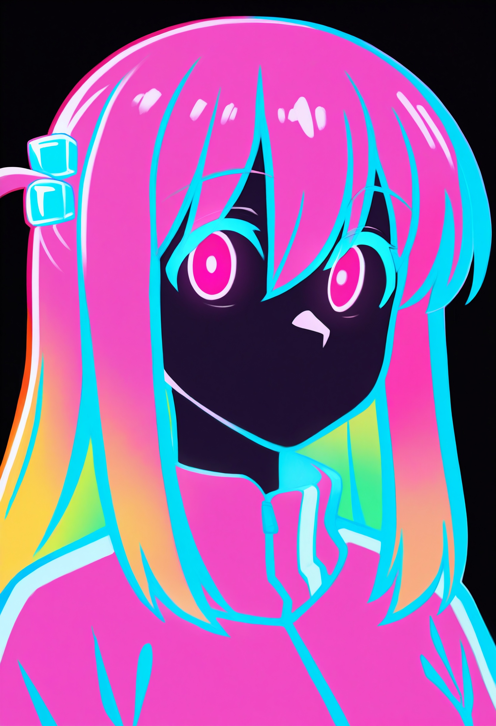 1girl,  solo,  gotoh hitori on Tensor.Art