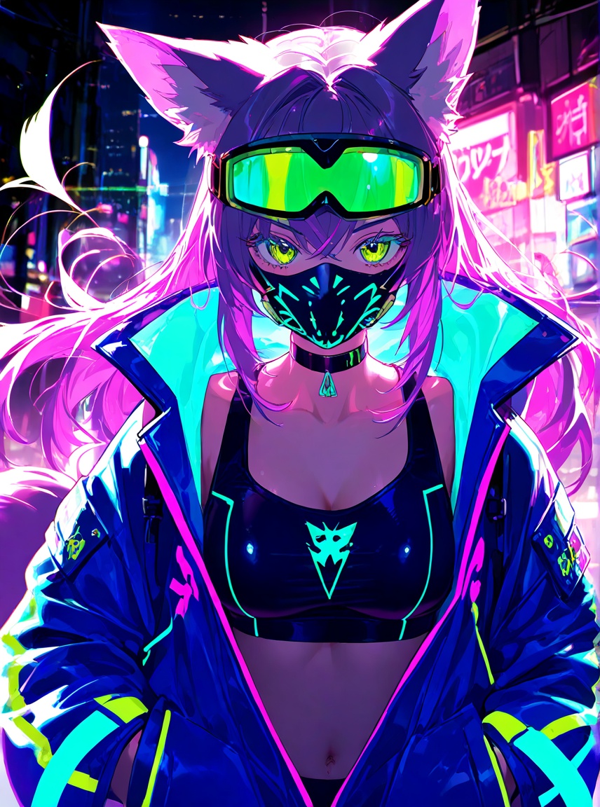 artist:[ekrea jan|yoneyama mai|diyokama|say hana|quasarcake],  1girl,  fox girl on Tensor.Art