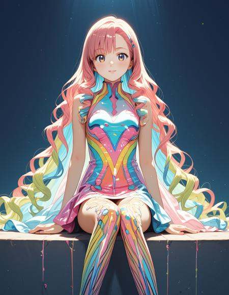 1girl,  jirai kei,  glistening clothes on Tensor.Art
