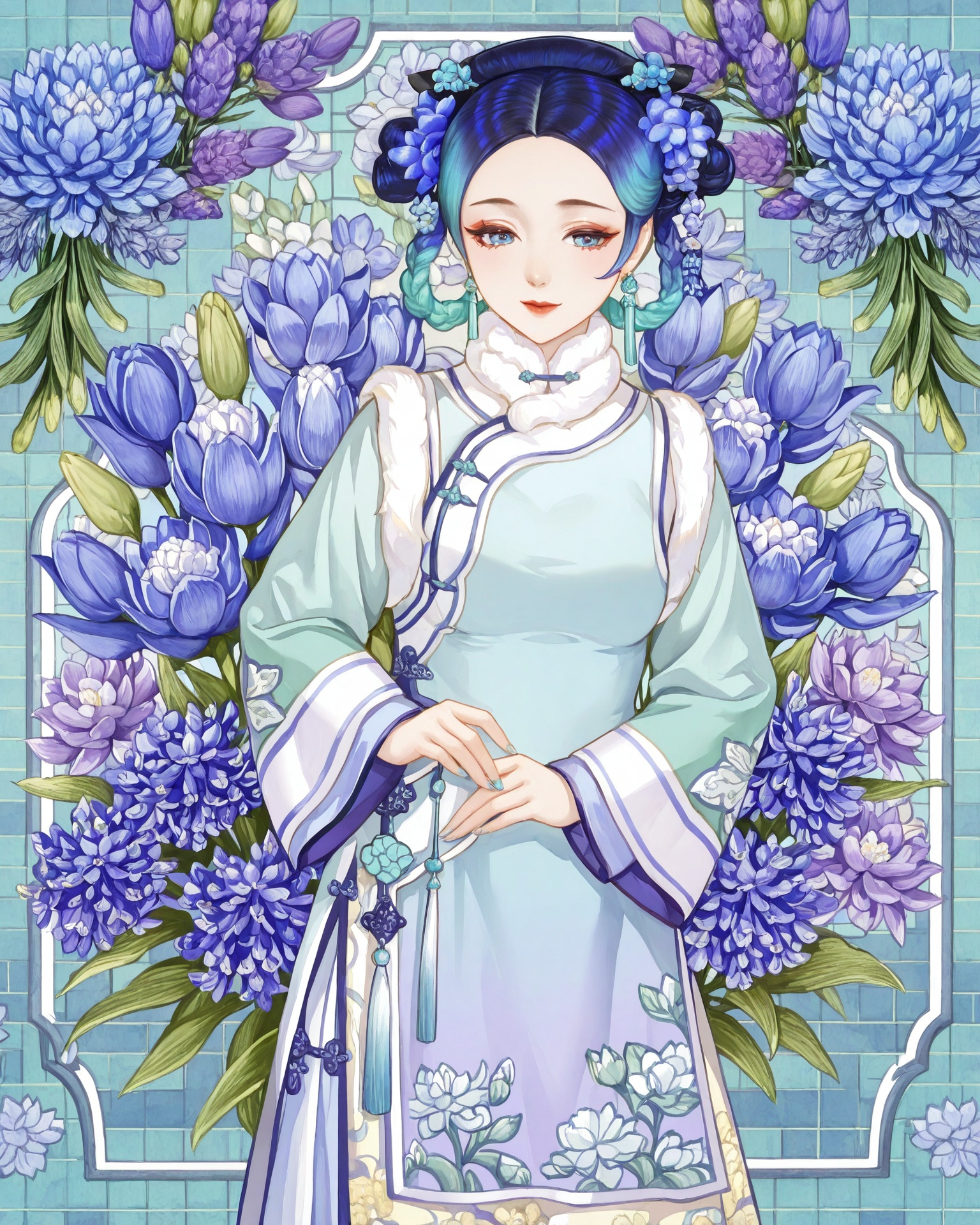 1girl,  winqingfa,  winqingfa clothing on Tensor.Art
