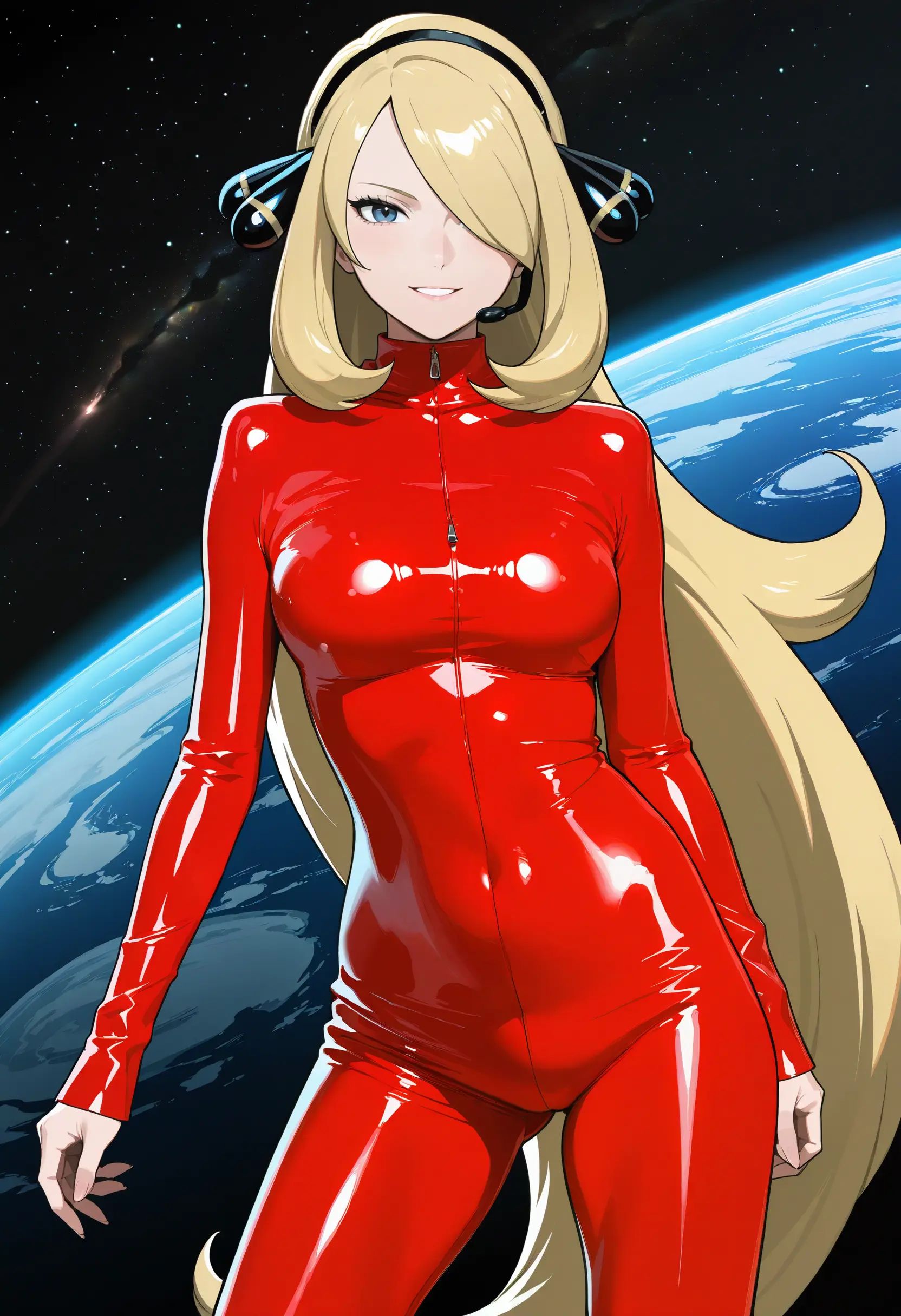 solo,  1girl,  latex bodysuit on Tensor.Art