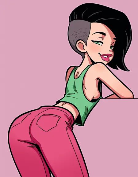 krystal,  black hair,  1girl on Tensor.Art