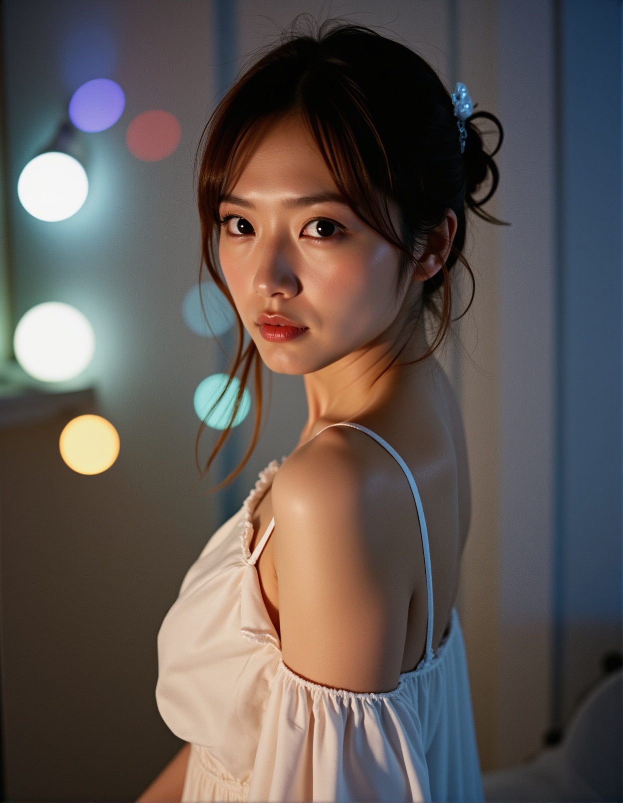 best quality,  masterpiece,  raw photo of a female in white dress on Tensor.Art